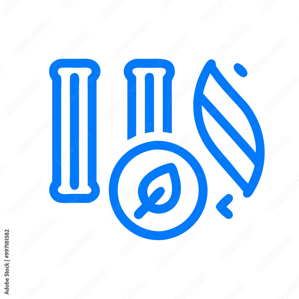 A blue and white logo with a leaf and a green circle. The logo is meant to represent the idea of growth and sustainability A blue and white logo with a leaf and a green circle. The logo is meant to represent the idea of growth and sustainability