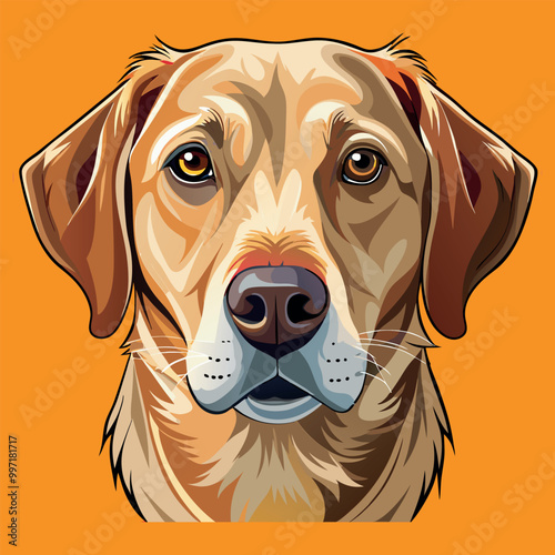 Pet dog vector image illustration and artwork