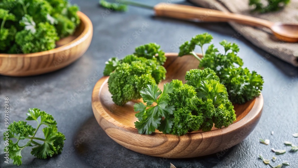 Set of Parsley leaves isolated on background, Flat lay view of Fresh salad vegetables, healthy with organic food. Set of Parsley leaves isolated on background, Flat lay view of Fresh salad vegetables, healthy with organic food.