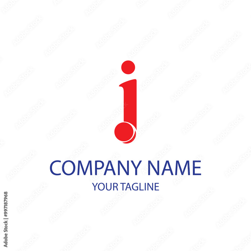 letter i logo template is unique and simple letter i logo template is unique and simple