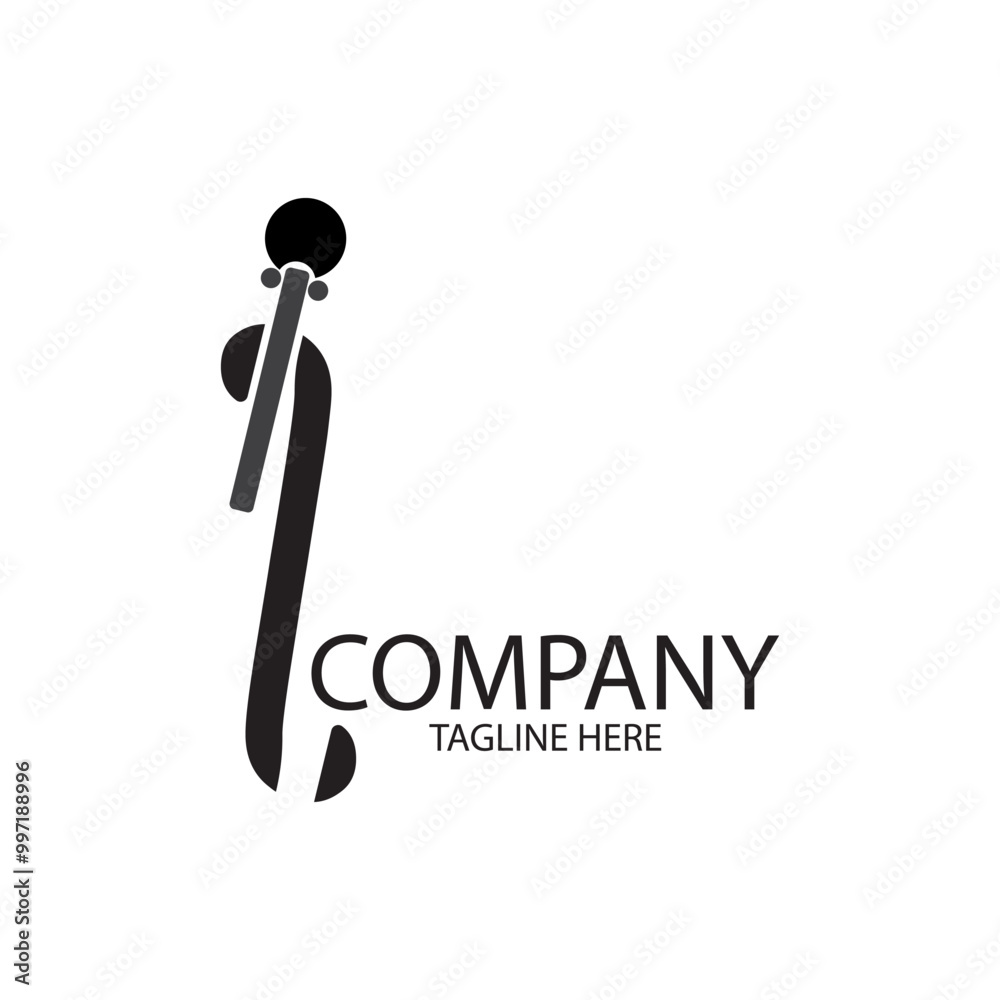 letter i logo template is unique and simple letter i logo template is unique and simple