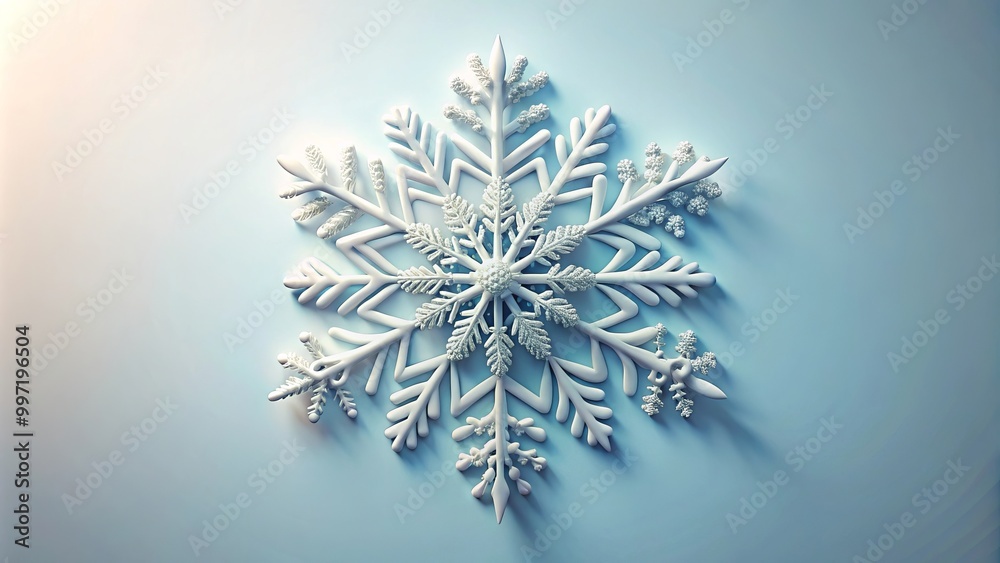 Beautiful snowflake close-up Beautiful snowflake close-up