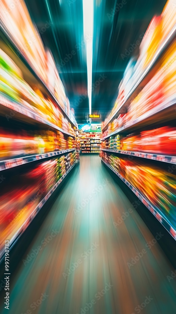 Abstract blur enhances the vibrant energy of retail shopping experience Abstract blur enhances the vibrant energy of retail shopping experience