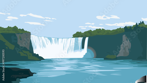 Niagara's Majesty A Cascading Wonder.eps