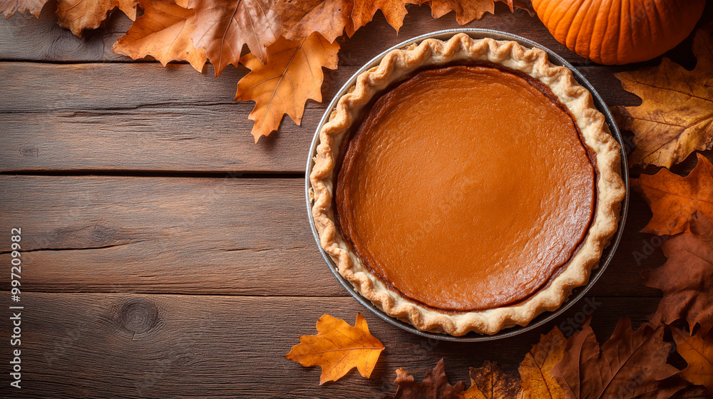pumpkin pie on a wooden table pumpkin pie on a wooden table