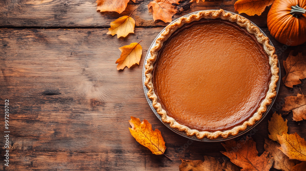 pumpkin pie on a wooden table pumpkin pie on a wooden table