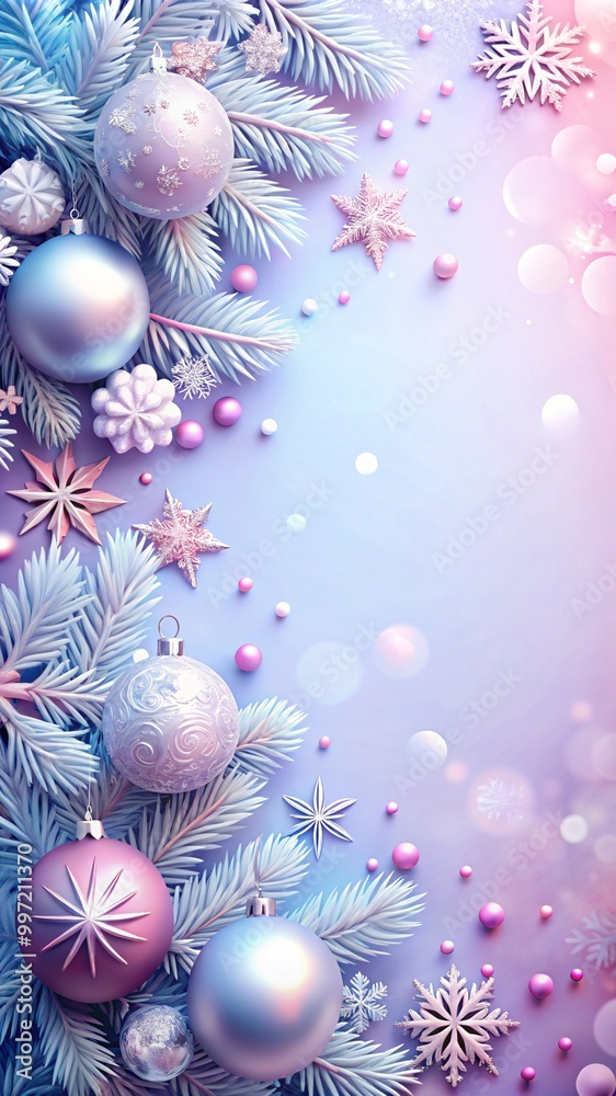 christmas background with balls and snowflakes christmas background with balls and snowflakes
