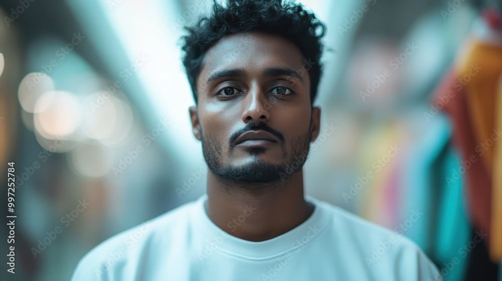 A determined man with neatly styled hair, captured amidst a blur of urban lights, embodies focus and modernity while exuding an air of quiet confidence. A determined man with neatly styled hair, captured amidst a blur of urban lights, embodies focus and modernity while exuding an air of quiet confidence.