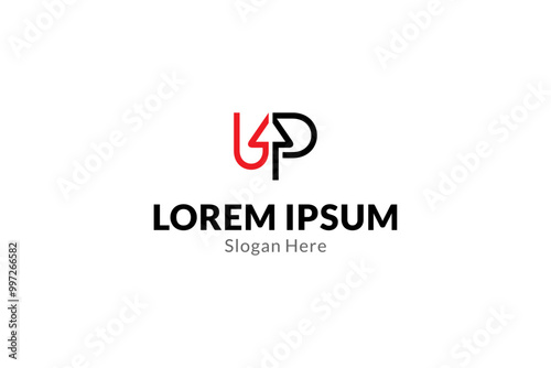 Up arrow logo in flat vector design