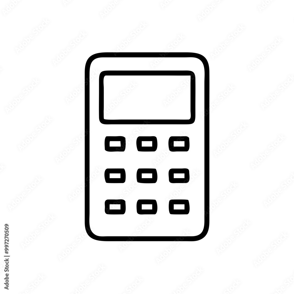 Calculator Vector for Financial and Educational Materials Calculator Vector for Financial and Educational Materials