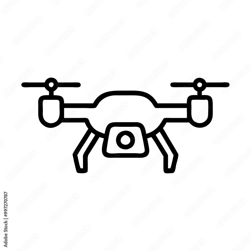 Vector Illustration of Drone for Technology and Innovation Graphics Vector Illustration of Drone for Technology and Innovation Graphics