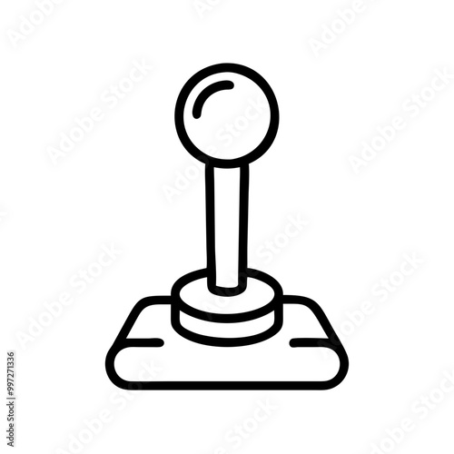  Retro Arcade Joystick Vector for Gaming and Technology Design