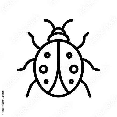  Ladybug Outline Vector for Eco-Friendly and Insect Themed Designs