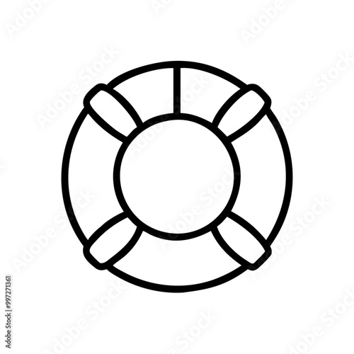  Lifesaver Ring Vector Symbolizing Safety and Rescue