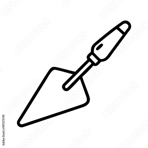  Construction Trowel Simple Vector for Building and Gardening Tools