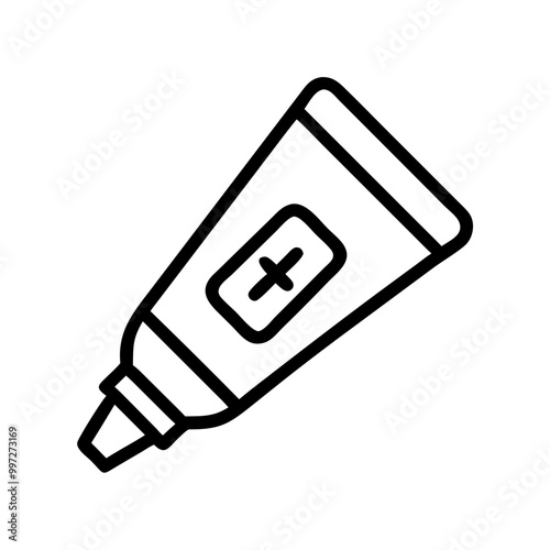  Medical Cream Tube Vector Illustration Healthcare Product Design