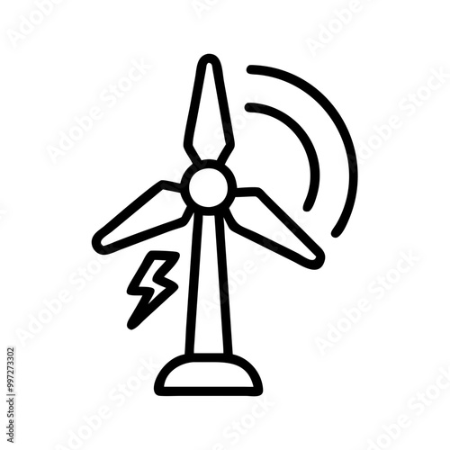  Renewable Energy Wind Turbine Vector Symbolizing Clean Power Generation