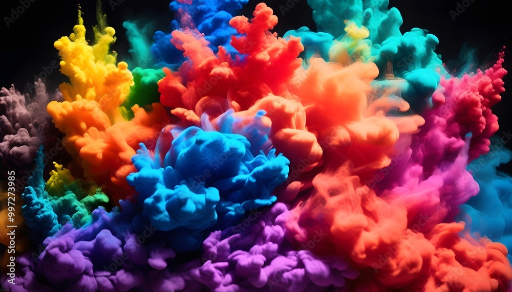 dynamic thermochromic pigments creating visual impact on black