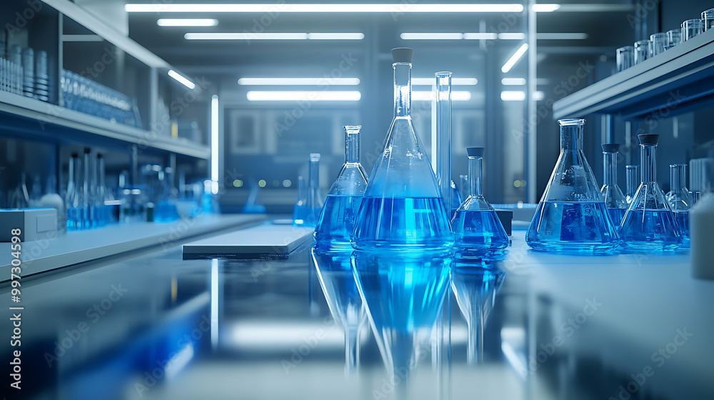 Modern chemical lab focused on advanced experimentation and development photo Modern chemical lab focused on advanced experimentation and development photo