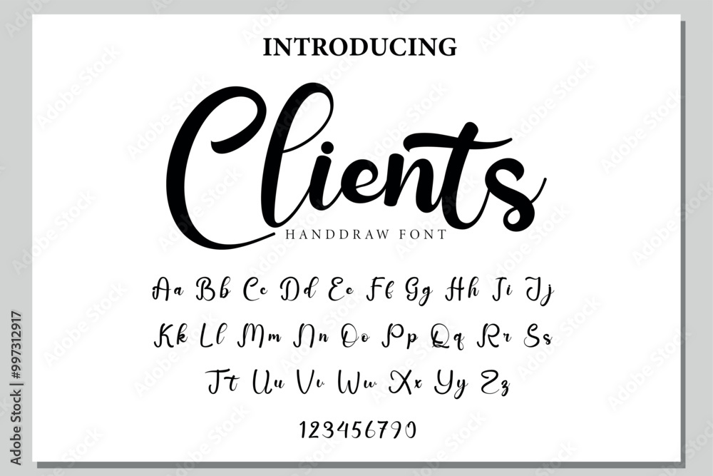 Clients Font Stylish brush painted an uppercase vector letters, alphabet, typeface Clients Font Stylish brush painted an uppercase vector letters, alphabet, typeface