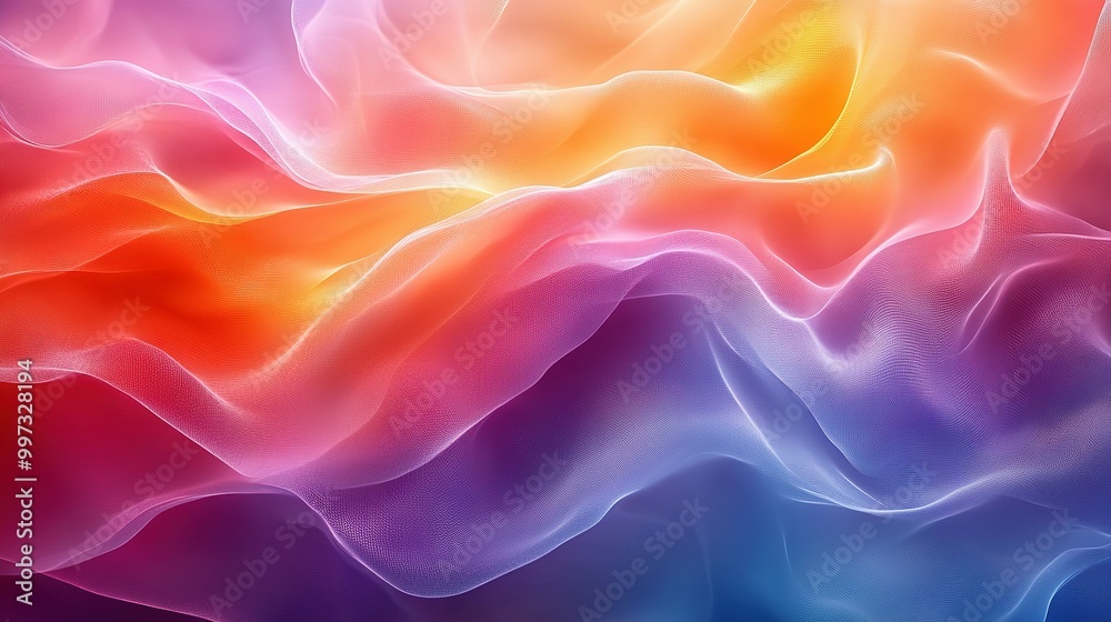 Abstract Colorful Wavy Texture with Glowing Lines Abstract Colorful Wavy Texture with Glowing Lines