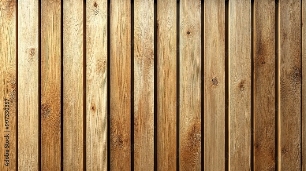 Close-up of a Wooden Panel with Vertical Boards Close-up of a Wooden Panel with Vertical Boards