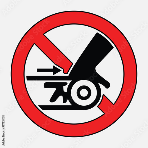 Prohibition Sign for Equipment Use and Access