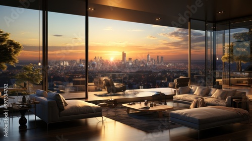 Luxury Penthouse with Breathtaking Sunset City View