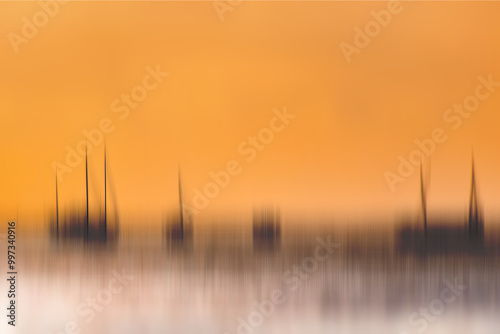 As the golden sun dips below the horizon