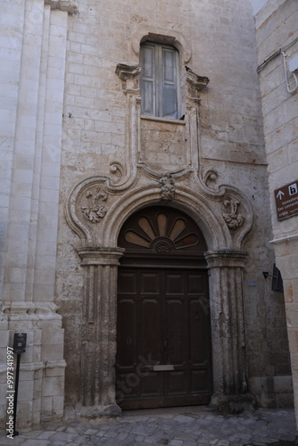 facade of the church of monopoli, italy