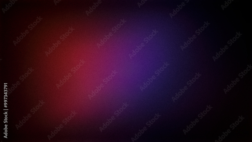 Obraz premium A vibrant abstract gradient featuring deep red, purple, and blue tones with a grainy texture. Perfect for 4K backgrounds, wallpapers, and creative designs