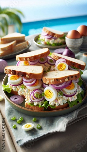 Sandwich mit Eiersalat photo