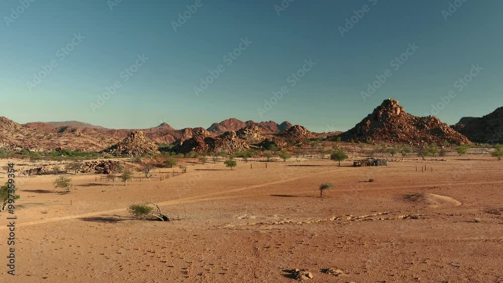 Aerial view of the mountain rock formations in a beautiful Namibia, Africa. Aerial view of the mountain rock formations in a beautiful Namibia, Africa.