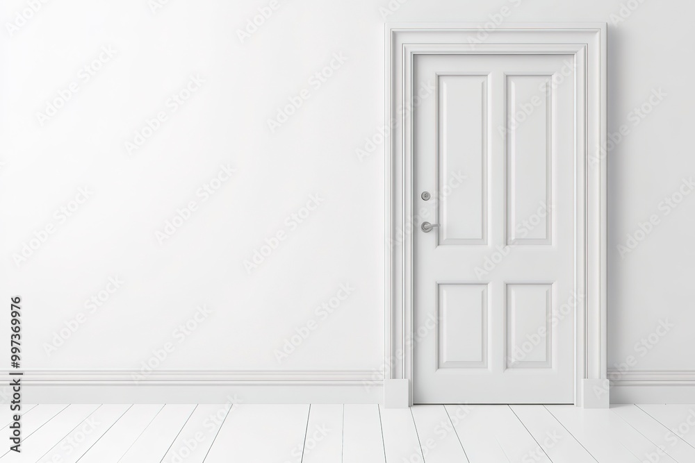 White background door isolation on white background White background door isolation on white background