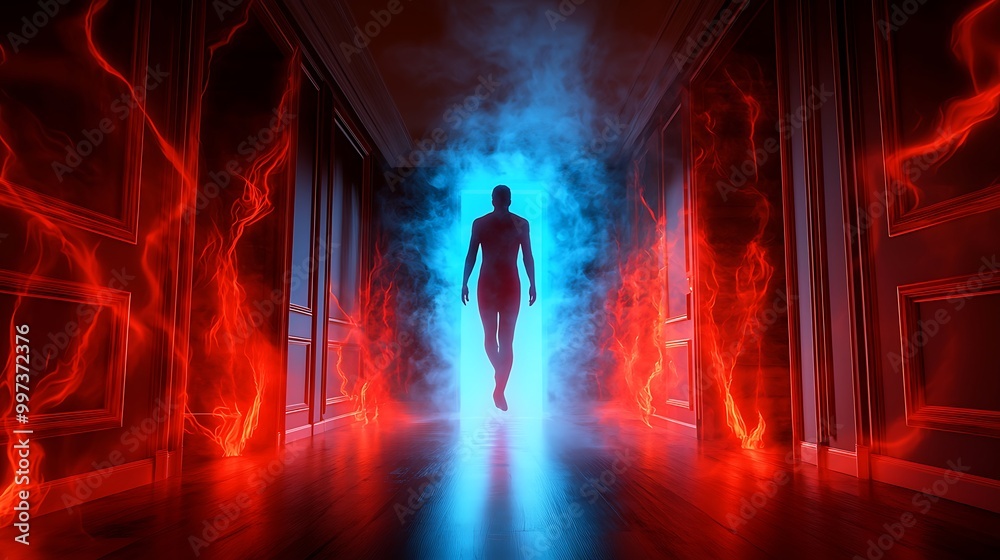 Fototapeta premium Floating spheres with glowing connections, symbolizing cloud networks and data synchronization --ar 16:9 --q 2 --c 10