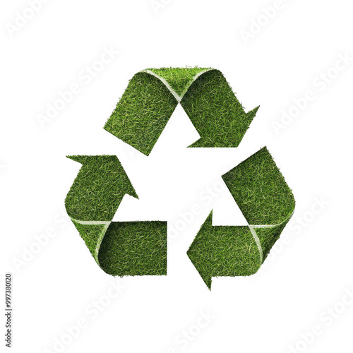 Recycling Symbol with Tree Graphic