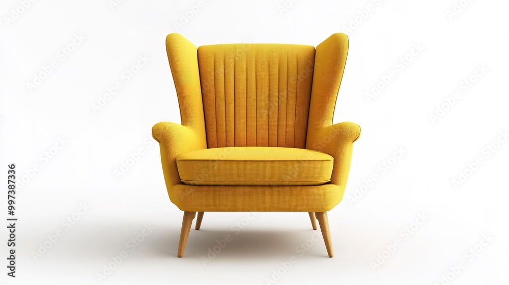 Fototapeta premium Armchair isolated on white background 
