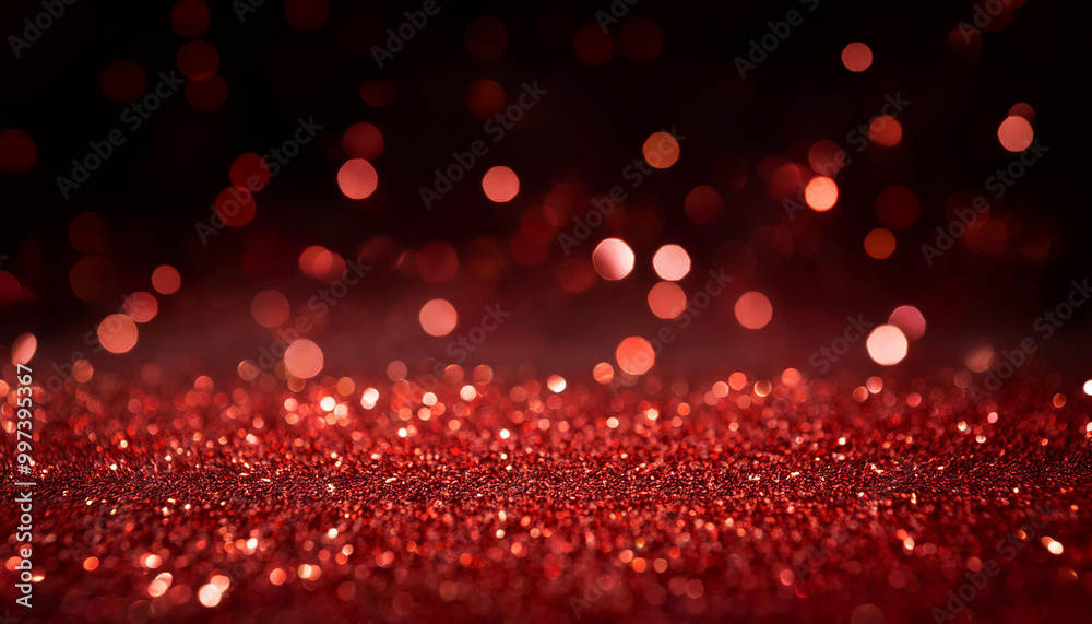 Abstract blur red glitter on black background. Card for Valentine's day, christmas and wedding celebration. Love bokeh sparkle confetti textured layout. Classy elegant design. Abstract blur red glitter on black background. Card for Valentine's day, christmas and wedding celebration. Love bokeh sparkle confetti textured layout. Classy elegant design.