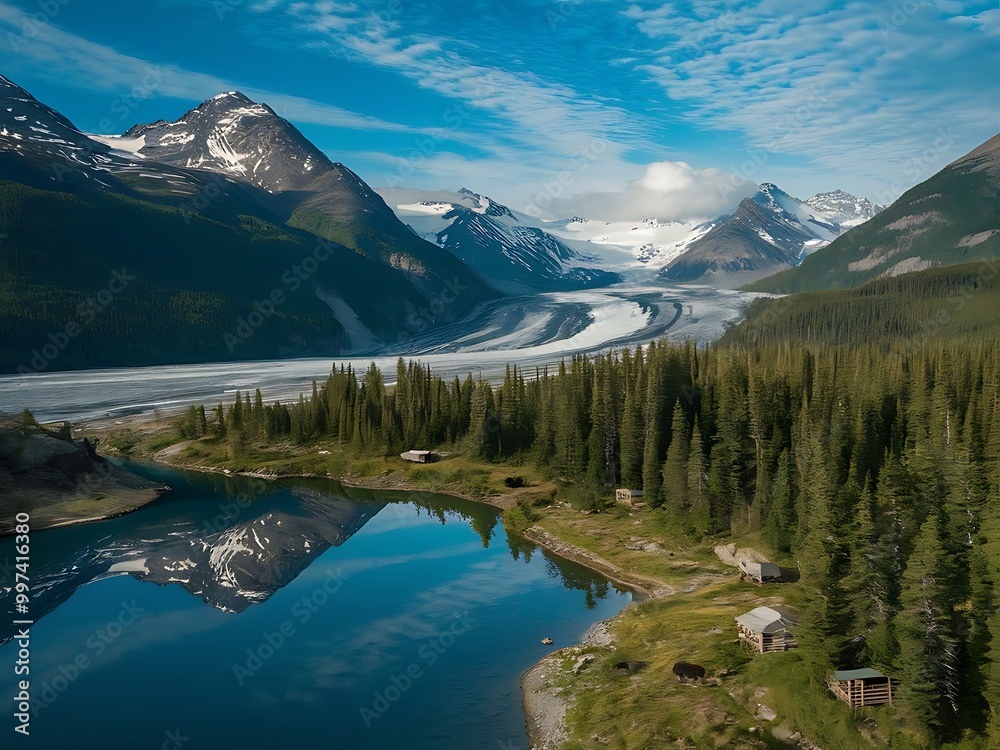 Fototapeta premium Alaska Landscape View