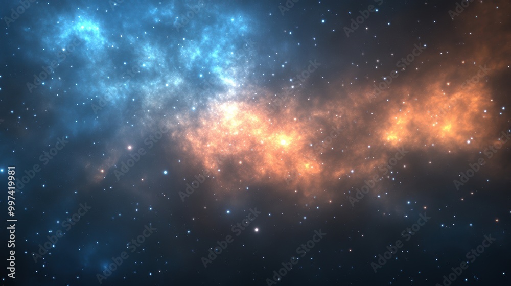 The nebula glows in deep space, surrounded by numerous bright stars and cosmic dust, illustrating the wonders of the universe The nebula glows in deep space, surrounded by numerous bright stars and cosmic dust, illustrating the wonders of the universe