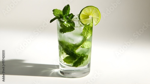 Refreshing Mojito with Fresh Mint and Lime