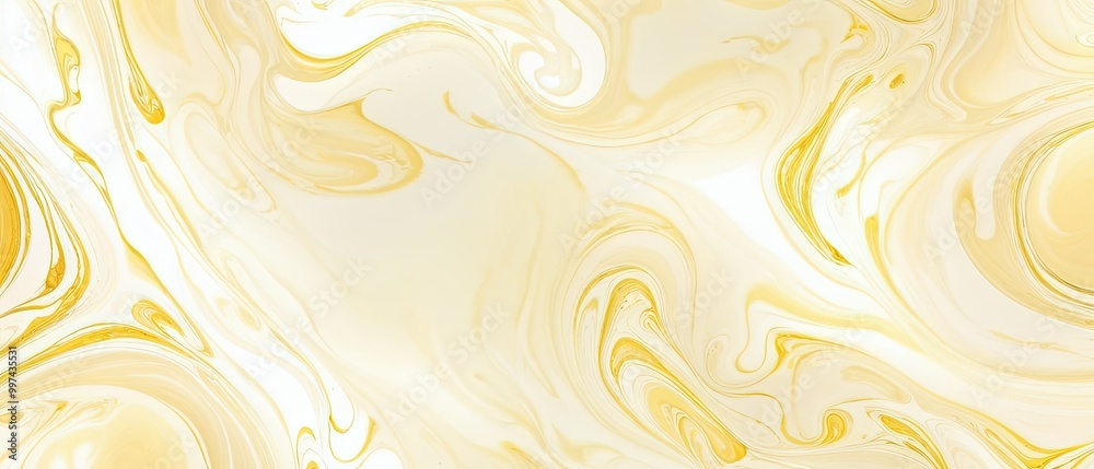 Abstract Swirling Yellow and White Abstract Swirling Yellow and White