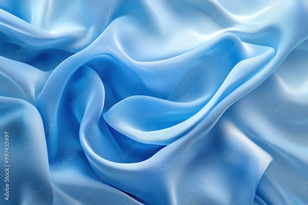 Fototapeta premium Soft Blue Abstract Fabric Textures