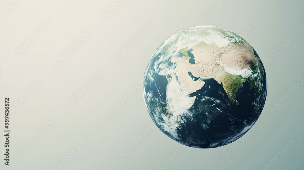 Realistic Depiction of the Planet Earth
