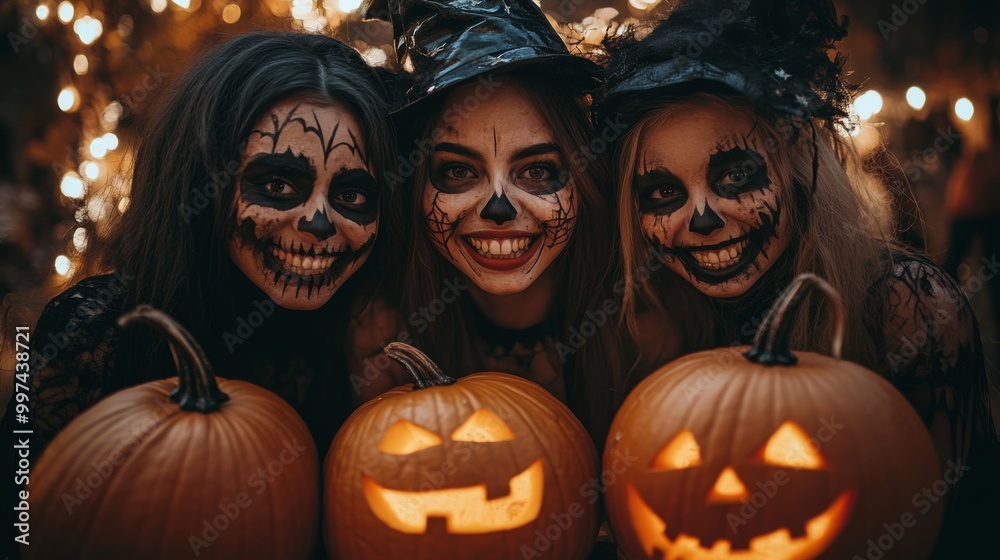 Halloween Themed Photoshoot with Pumpkins and Witches in the Forest Halloween Themed Photoshoot with Pumpkins and Witches in the Forest