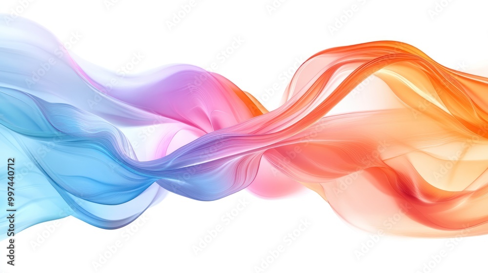 Abstract colorful waves flowing gracefully, creating a sense of motion and fluidity. Abstract colorful waves flowing gracefully, creating a sense of motion and fluidity.