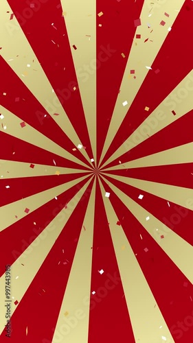 Gorgeous confetti animation for vertical screens. Perfect for surprises, sales, celebrations and other special events.