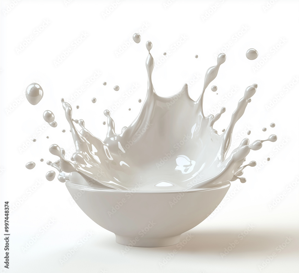 milk splash isolated on white milk splash isolated on white