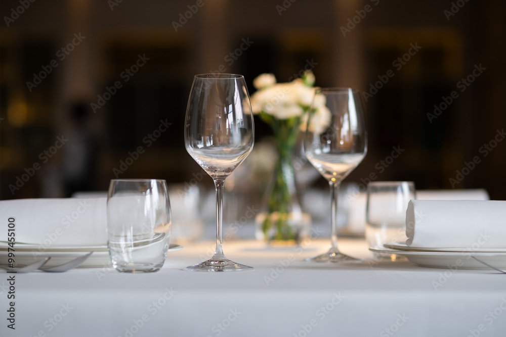 empty glass of water on the table with blur background empty glass of water on the table with blur background