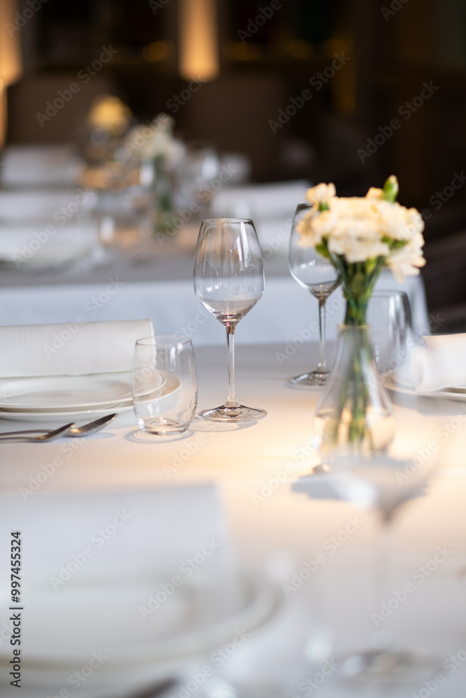 empty glass of water on the table with blur background empty glass of water on the table with blur background